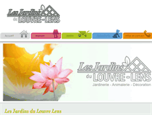 Tablet Screenshot of lesjardinsdulouvrelens.com